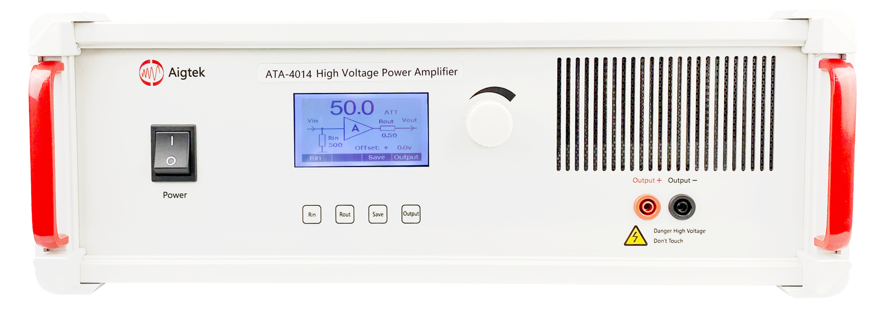 高壓功率放大器驅動換能器測試